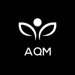 AQM Letter Initial Logo Design Template Vector Illustration
