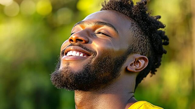 Joyful Expression of Achievement for Community Welfare