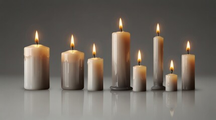 Serene Candlelight Glow Creating a Warm and Peaceful Atmosphere
