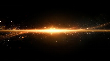 Obraz premium Bright beam of light breaks through dark background creating vibrant color sparks of inspiration Generative AI