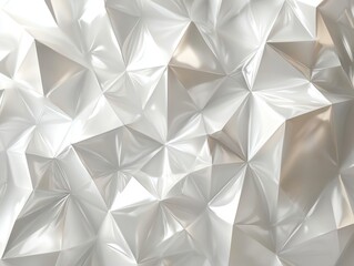 Abstract Metallic Geometric Surface with Folds