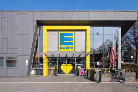 N&ouml;rten-Hardenberg, Germany - February 20, 2025: EDEKA supermarket