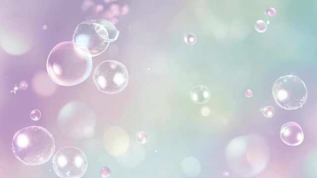 pink soap bubbles