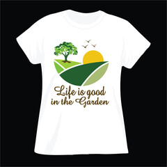 Gardening T-shirt Design, T Shirt,  Vector,  T Shirt Design.