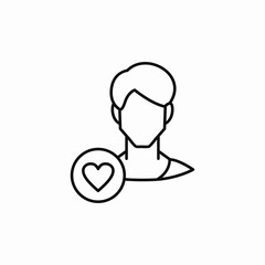 favorited contacts icon sign vector