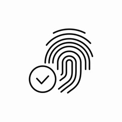 finger tap complete icon sign vector