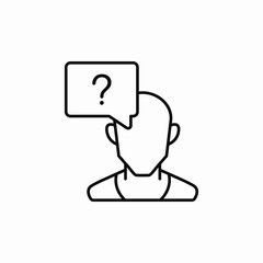 member question icon sign vector