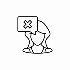 member remove icon sign vector