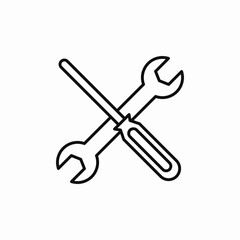 repair fix icon sign vector