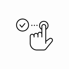 tap add icon sign vector
