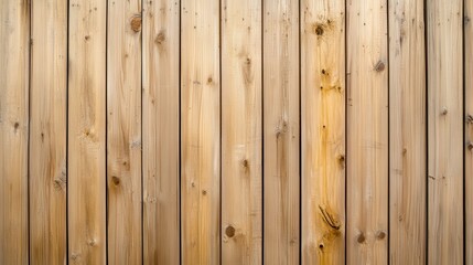 Fototapeta premium Weathered wooden planks creating rustic texture, showcasing natural grain patterns and warm earthy tones against soft, neutral lighting