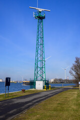 Radar for shipping in the port. Location photo: Port of Antwerp