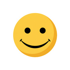 Fototapeta premium Bright Yellow Smiley Face Icon Evoking Happiness and Positivity