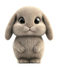 PNG Holland Lop rabbit illustration cartoon.