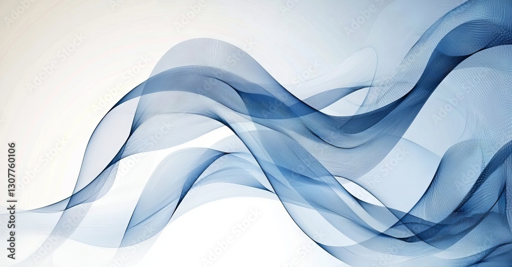 Wall mural abstract background featuring futuristic particles in a wave pattern, a creative design element