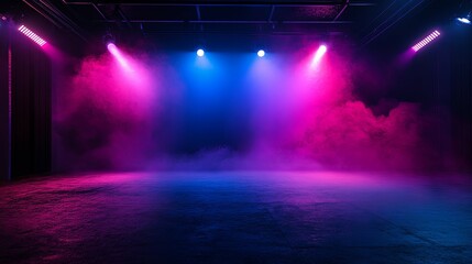 Stage Lighting: Pink and Blue Dramatic Haze