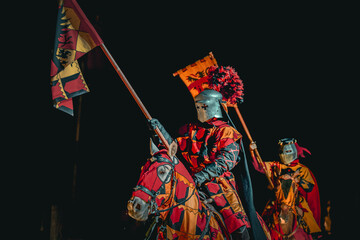 The Medieval Festival of Andilly, France - Knight with sword 7 - by Terence Vuillaume © Terence