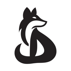 fox logo icon vector, vintage fox logo icon vector illustration