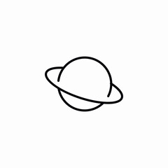 planet space icon sign vector