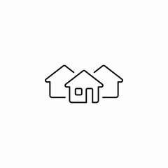 real estate icon sign vector