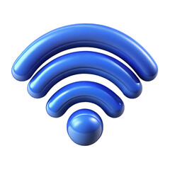Vibrant 3D Wireless Wi-Fi Symbol