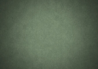 Hand-drawn unique abstract symmetrical seamless ornament. Dark semi transparent green on a light warm green with vignette of a darker background color. Paper texture. A4. (pattern: p13-1c)