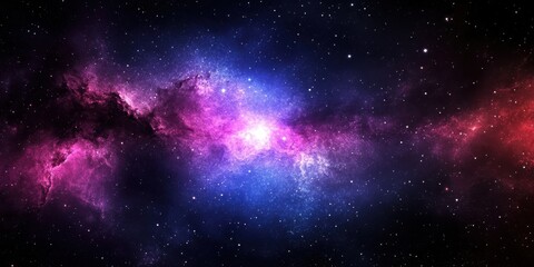 Obraz premium Celestial Splendor A Mesmerizing Galaxy of Cosmic Clouds and Stardust Nebulae Radiance in Deep Space