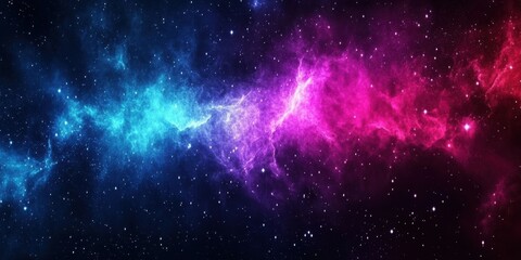 Obraz premium Colorful Space Nebula Cosmic Dust Interstellar Cloud Galaxy Abstract Universe Scenery Backdrop Art