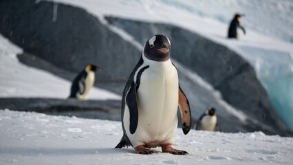 Obraz premium Frozen Wanderer