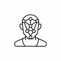 facial ratio icon sign vector