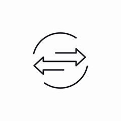 transfer services icon sign vector