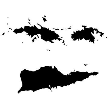 U.S. Virgin Islands map