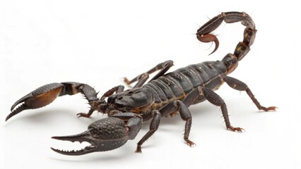 Scorpion On White Background