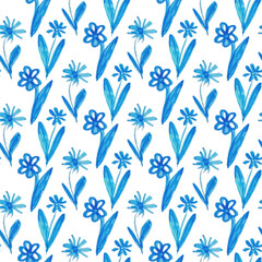 Fototapeta premium seamless floral pattern with flowers