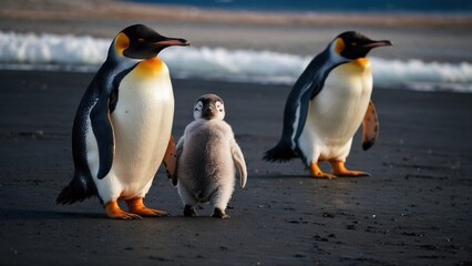 Obraz premium Penguin in Motion