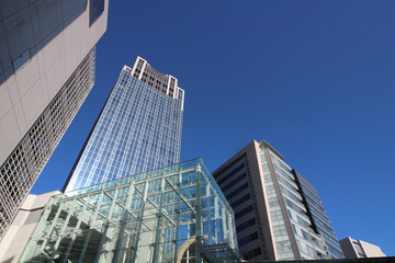 A building seen from a low angle