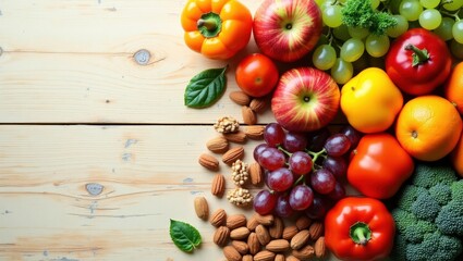 Healthy Food: Fresh Fruits Vegetables