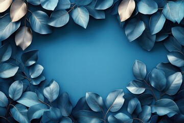 Leafy Frame: A mesmerizing composition featuring a delicate frame of elegant leaves. This evokes a sense of tranquility, natural beauty, and creative expression.