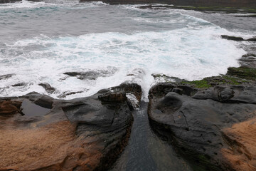 野柳地質公園の不思議な風景