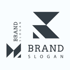 Minimal K letter logo template, K letter vector logo branding, Unique K letter logo.