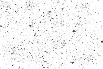 Dirt, soil pile flying isolated on white background