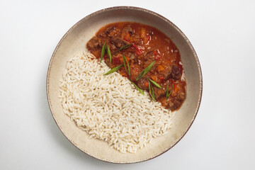 This image depicts a delectable and well-balanced meal. 