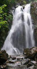 Fototapeta premium Located in Yalova, Turkey, Sudusen Waterfall is one of the protected areas of the region.