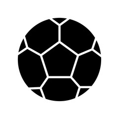 Obraz premium Simple Outline of a Soccer Ball on a White Background