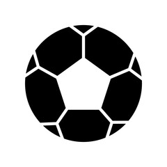Fototapeta premium Simple Outline of a Soccer Ball on a White Background