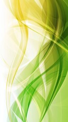 Naklejka premium Beige to green gradient background featuring a smooth, blurred design in a vector style. 