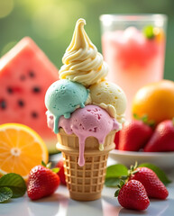 dessert, ice cream, food, cream, ice,