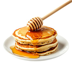 Fluffy Pancakes with Smooth Honey