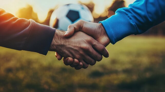 Sportsmanship in action celebrating soccer in a community field emotional connection