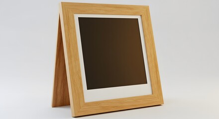A photo frame with a blank Polaroid-style insert. Lifestyle and Leisure